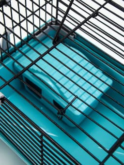 Клетка-мини для грызунов «Пижон» №1, 27×15×13 см, укомплектованная, бирюзовая