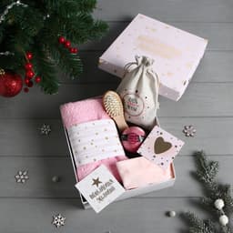 Набор новогодний подарочный «Этель. Исполнения желаний», 4 предмета, полотенце, расчёска, повязка