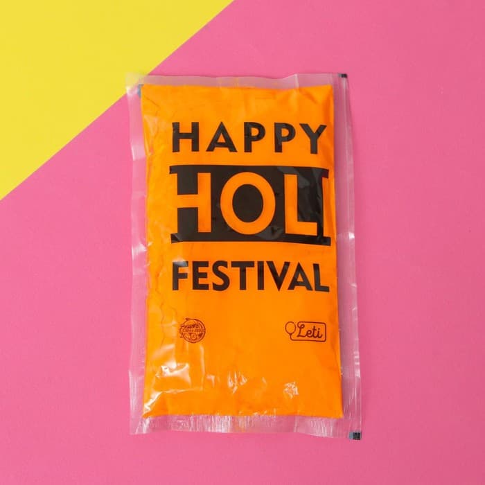 Краска холи, оранжевая, 100 г