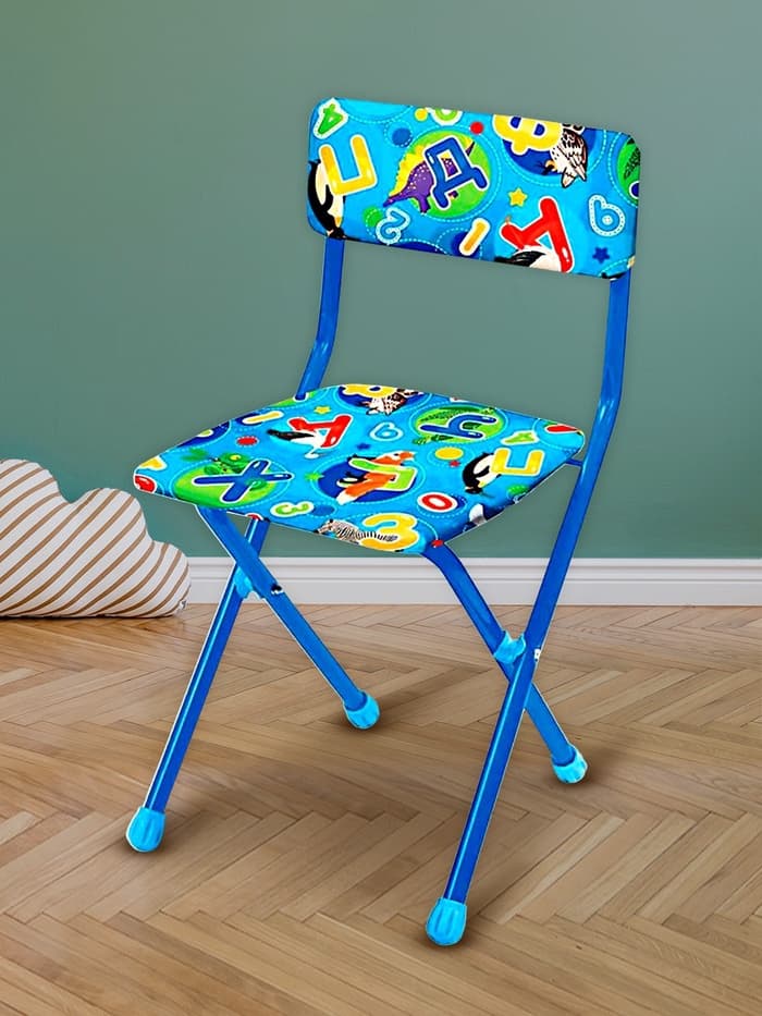 Стул складной детский, мягкий, моющийся, 3 – 7 лет, цвета МИКС