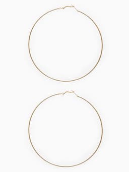 Серьги кольца QF «Классика», d=10 см, цвет золото