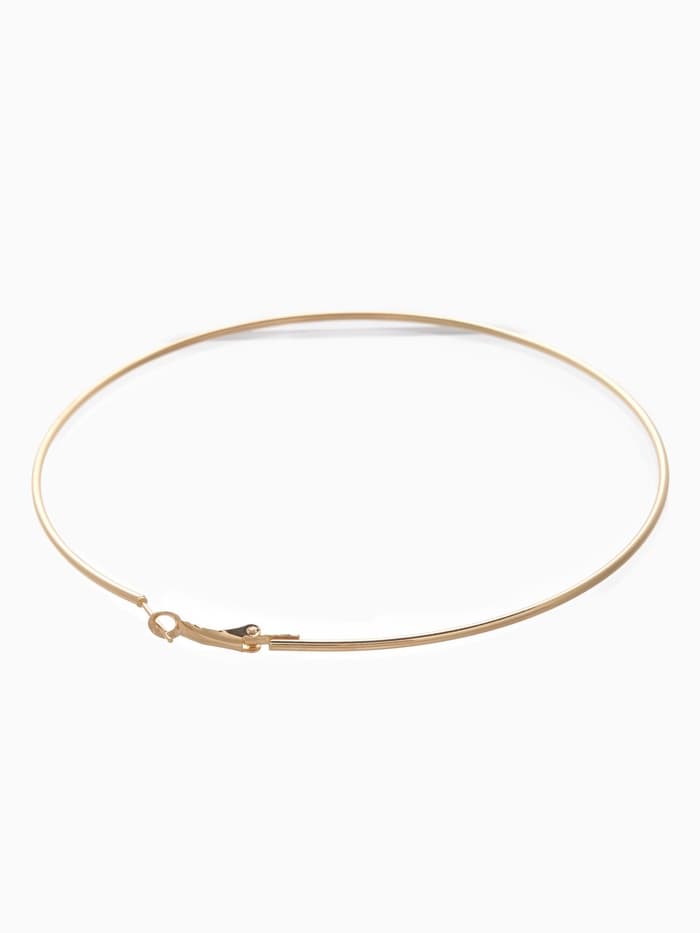 Серьги кольца QF «Классика», d=10 см, цвет золото