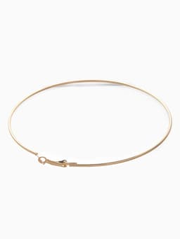 Серьги кольца QF «Классика», d=10 см, цвет золото