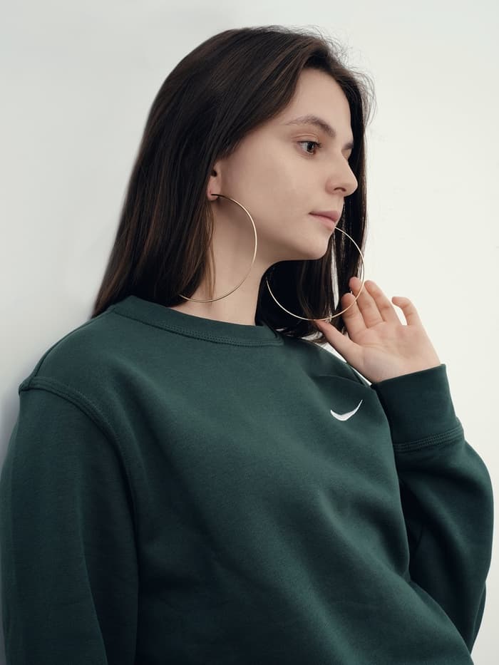 Серьги кольца QF «Классика», d=10 см, цвет золото