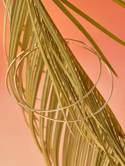 Серьги кольца QF «Классика», d=10 см, цвет золото