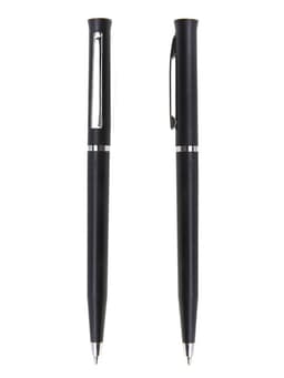 Ручка под логотип Calligrata, шариковая, поворотная, синий стержень, узел 0.7 мм, корпус чёрный матовый с серебристым