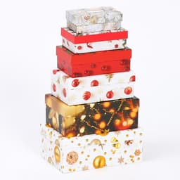 Набор коробок подарочных 15 в 1 «С Новым годом», 12×7×4 см - 46.5×35×17.5 см