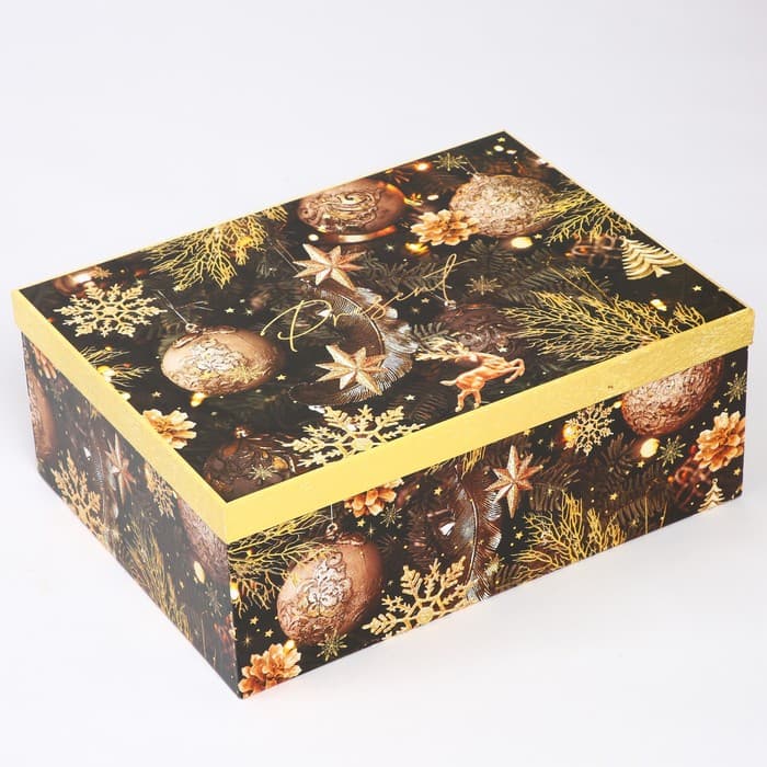 Набор коробок подарочных 15 в 1 «С Новым годом», 12×7×4 см - 46.5×35×17.5 см