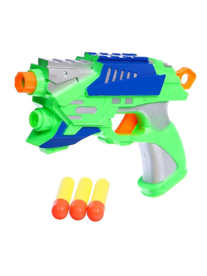 Пистолет «Воин», стреляет мягкими пулями, цвета МИКС