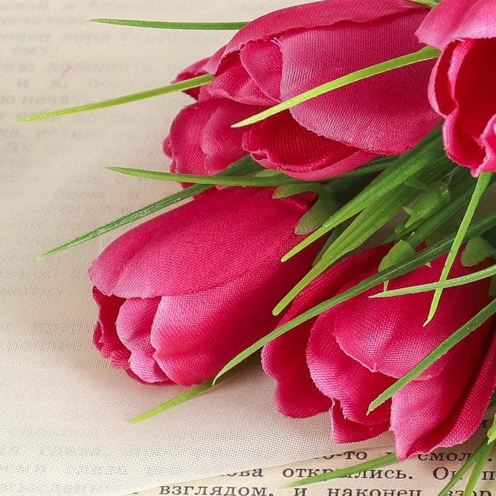 Букет искусственный «Тюльпаны», h=32 см, МИКС