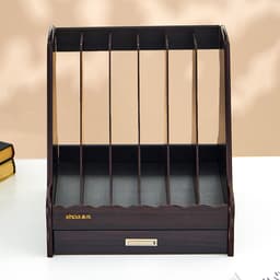 Органайзер для бумаги, 6 секций, с выдвижным ящиком, 30×28×30 см, МИКС