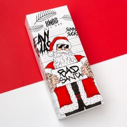 Носки мужские новогодние «Плохой Санта», набор 5 пар, размер 41-44