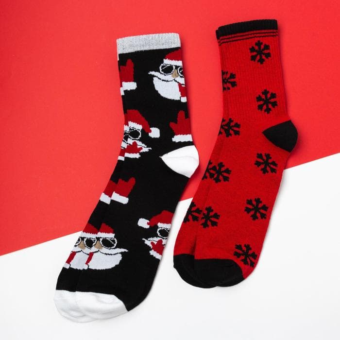 Носки мужские новогодние Xmas chill, набор 2 пары, размер 41-44 (27-29 см)