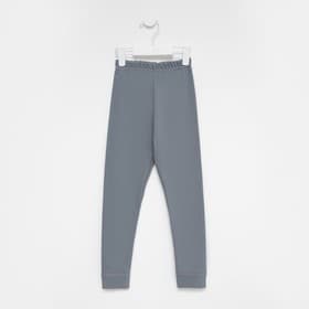 Легинсы термо для девочки, серо-голубые, рост 134-140 см