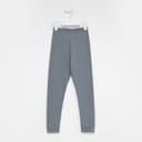 Легинсы термо для девочки, серо-голубые, рост 134-140 см