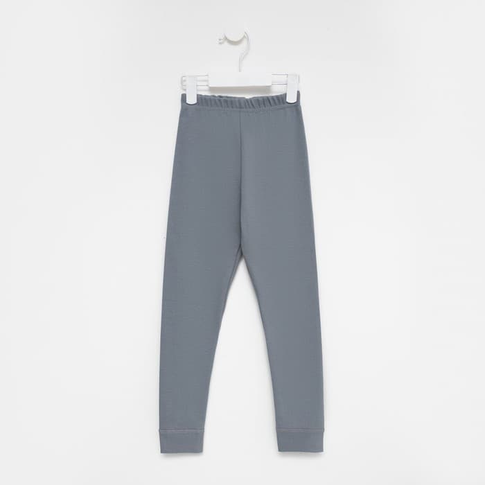 Легинсы термо для девочки, серо-голубые, рост 146-152 см