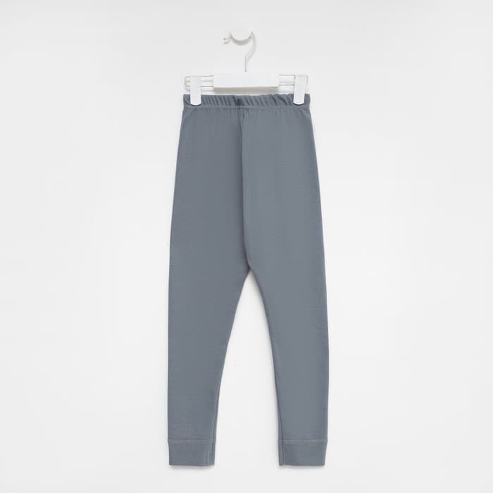 Легинсы термо для девочки, серо-голубые, рост 158 см