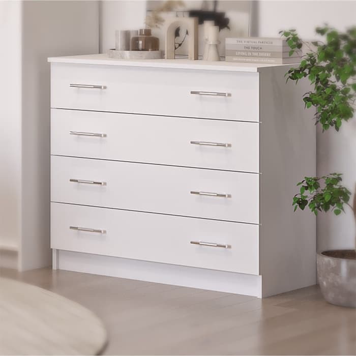 Спальный гарнитур «Аура», комплект 7 предметов, цвет белый