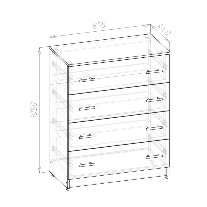 Спальный гарнитур «Аура», комплект 7 предметов, цвет белый