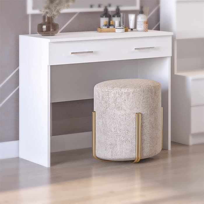 Спальный гарнитур «Аура», комплект 7 предметов, цвет белый