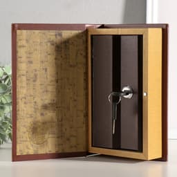 Шкатулка книга - сейф «Книга мудрых мыслей о финансах», дерево, искусственная кожа, тиснение, 21×13×5 см