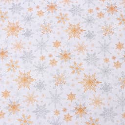 Бумага упаковочная новогодняя глянцевая двусторонняя «Волшебные снежинки», 70×100 см