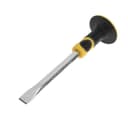 Зубило плоское ТУНДРА, сталь 45, хромированное, 2К рукоятка, 300×25 мм