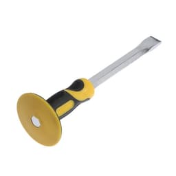 Зубило плоское ТУНДРА, сталь 45, хромированное, 2К рукоятка, 300×25 мм