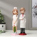 Набор фигурок полистоун «Врач и медсестра», 2 шт., 19.5×4.3×5.7 см