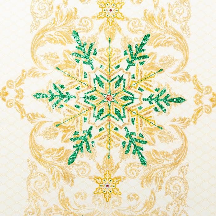 Скатерть на стол с салфетками «Этель» Golden Christmas: скатерть 150×220±3 см с ГМВО, салфетки 40×40 см - 12 шт.