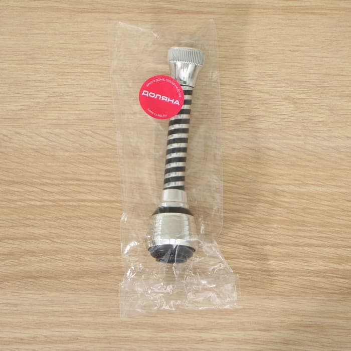 Поворотная насадка на кран Доляна «Флекс Фикс», d=1.5 см, с изменяемым углом наклона и интенсивностью струи, с сеткой