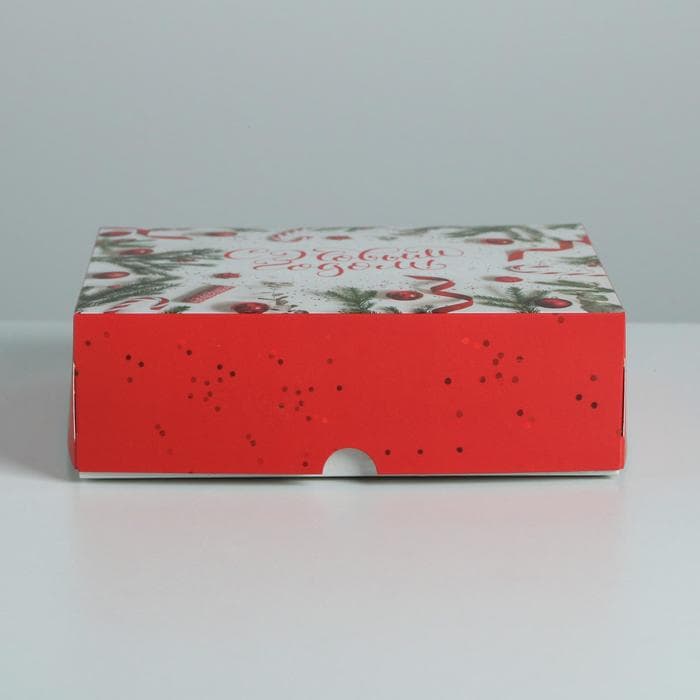 Упаковка для кондитерских изделий «С Новым годом!», 20×17×6 см