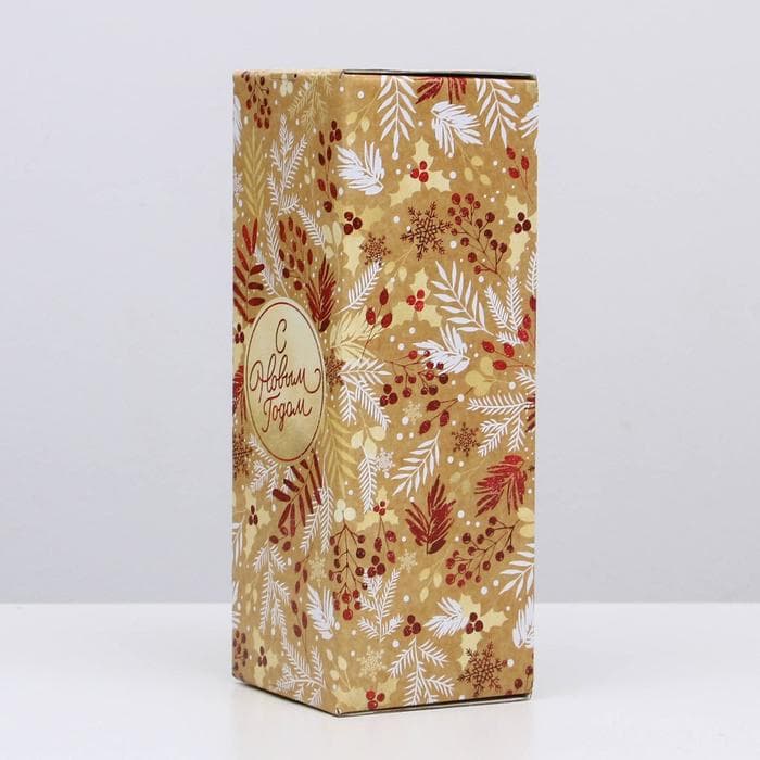 Коробка подарочная новогодняя складная «Новогодний», 12×33.6×12 см, Новый год