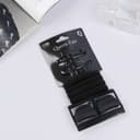 Набор для волос QF «Новия», 8 шт.: 2 невидимки 5 см, 4 резинки, 2 краба 3 см, чёрный