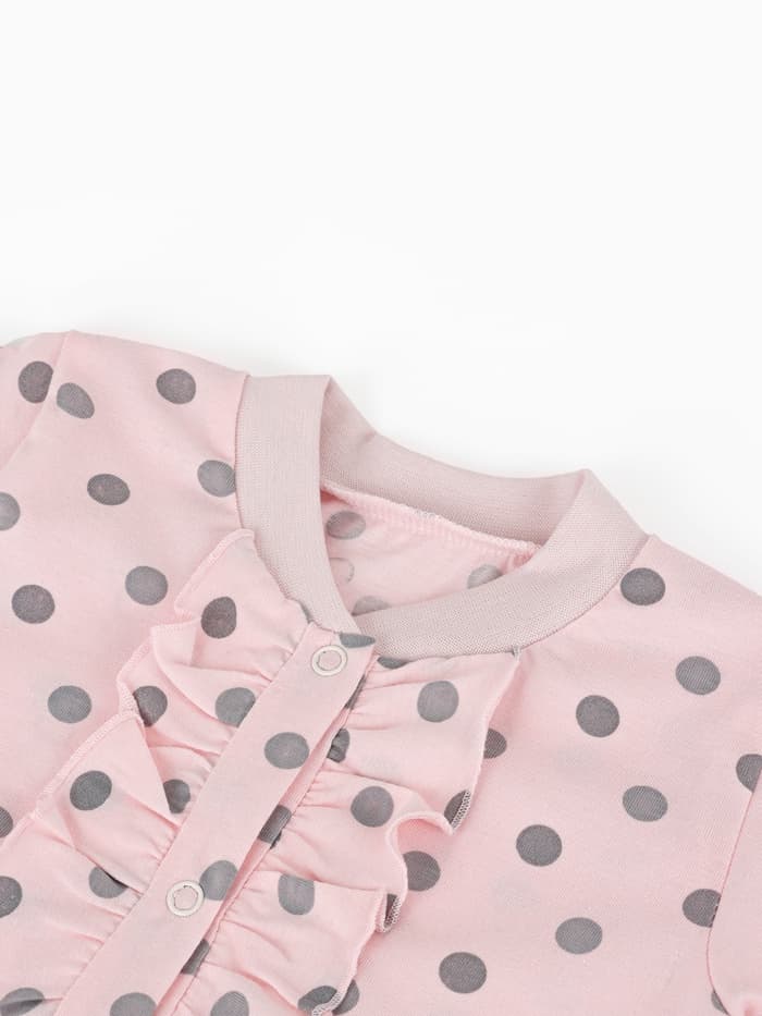 Комбинезон для девочки «Крошка Я. Горошек», рост 62-68 см, розовый