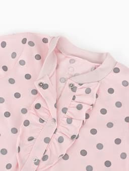 Комбинезон для девочки «Крошка Я. Горошек», рост 62-68 см, розовый