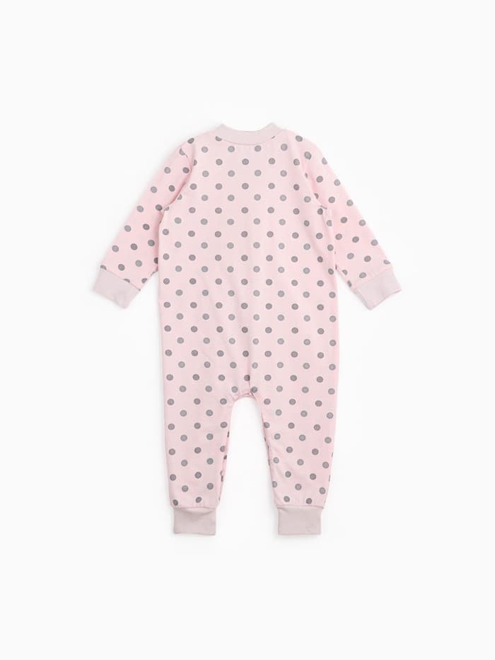 Комбинезон для девочки «Крошка Я. Горошек», рост 86-92 см, розовый