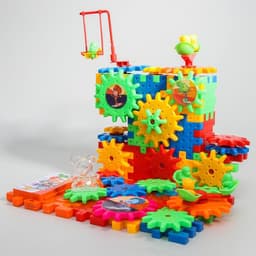 Конструктор, шестеренки, 99 деталей, свет, звук, Фиксики