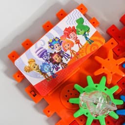 Конструктор, шестеренки, 99 деталей, свет, звук, Фиксики