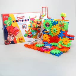 Конструктор, шестеренки, 99 деталей, свет, звук, Фиксики