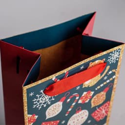 Пакет подарочный новогодний под бутылку «Счастья в Новом году», 13×35×10 см