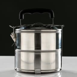 Ланч бокс TAKE IT EASY. 1.4 л. 13.3×17.5 см, с отделениями для еды, с ручкой, нержавеющая сталь