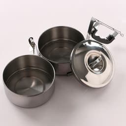 Ланч бокс TAKE IT EASY. 1.4 л. 13.3×17.5 см, с отделениями для еды, с ручкой, нержавеющая сталь