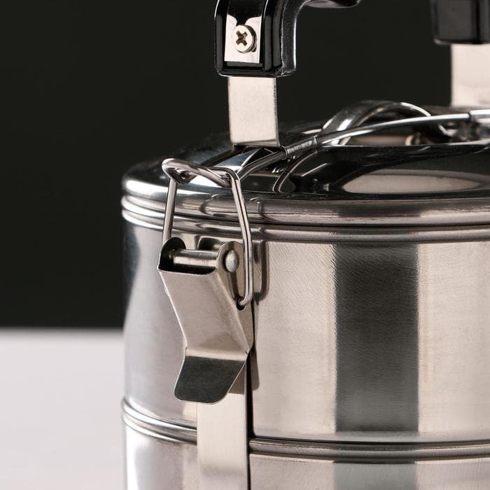 Ланч бокс TAKE IT EASY. 1.4 л. 13.3×17.5 см, с отделениями для еды, с ручкой, нержавеющая сталь