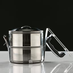 Ланч бокс TAKE IT EASY. 1.4 л. 13.3×17.5 см, с отделениями для еды, с ручкой, нержавеющая сталь