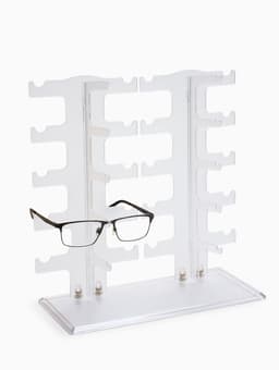 Подставка под очки 10 мест, 32×13×31 см, настольная, прозрачная
