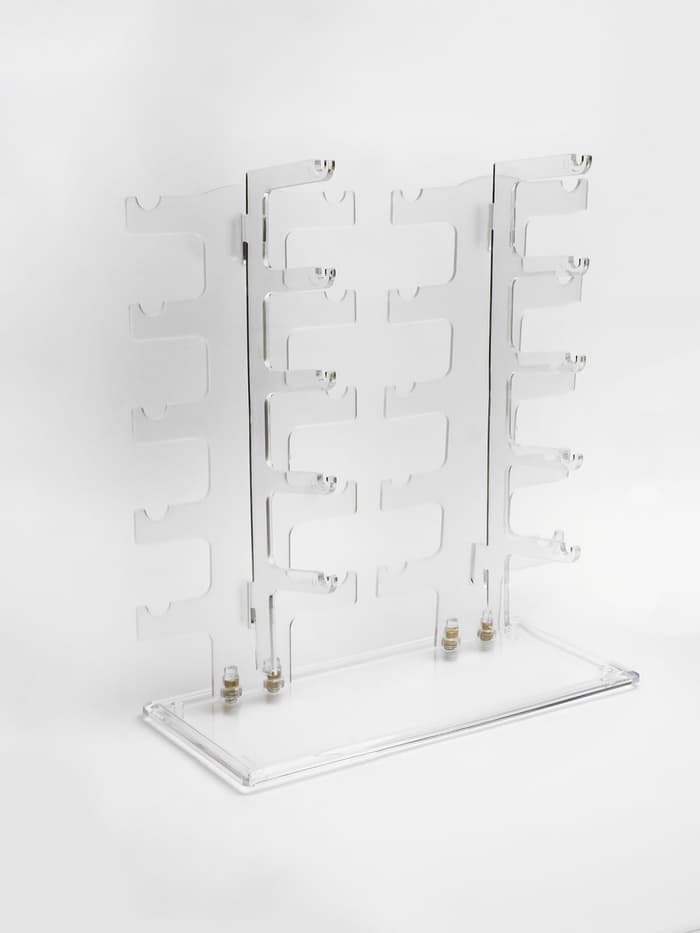 Подставка под очки 10 мест, 32×13×31 см, настольная, прозрачная