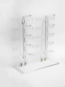 Подставка под очки 10 мест, 32×13×31 см, настольная, прозрачная