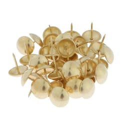 Гвозди ТУНДРА, декоративные, обивочные, 19×22 мм, золото, 200 шт.