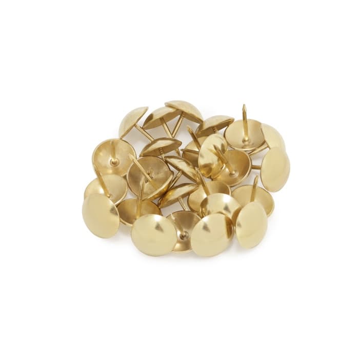 Гвозди ТУНДРА, декоративные, обивочные, 19×22 мм, золото, 200 шт.